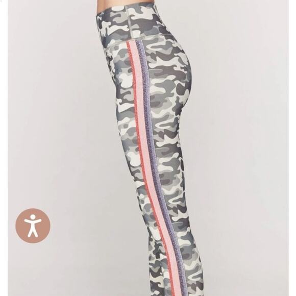 SPIRITUAL GANGSTER Camo Rainbow Stripe High Rise Compression Yoga Leggings XS - Picture 11 of 12